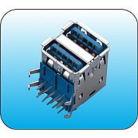 USB3.0 AF 90度双层半包平弹